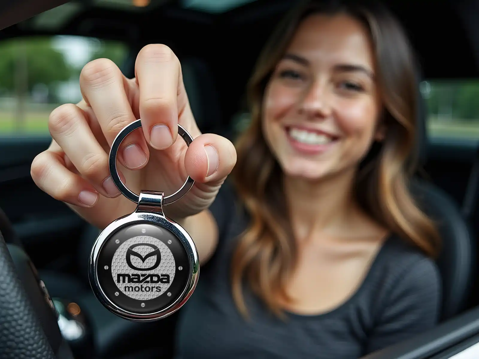 Mazda Llaveros Seguridad Fuerza Metal Resistente